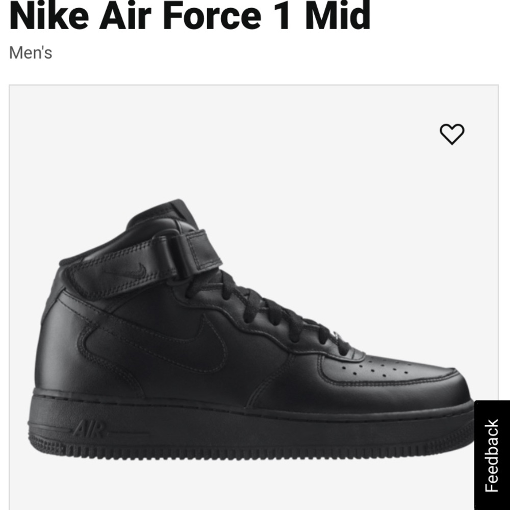Men’s Nike Air Force 1 Midtop size 9